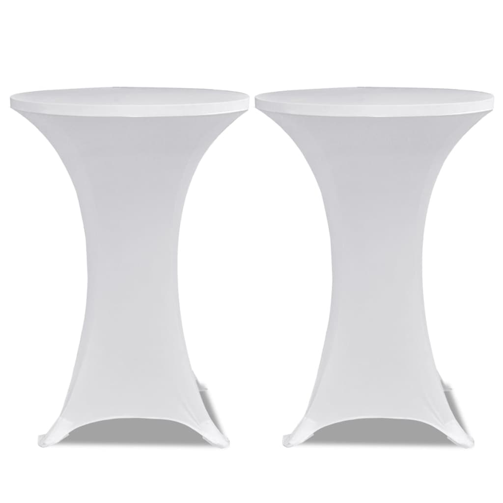 VidaXL standing table cover 4 st stretch Ø60 cm white