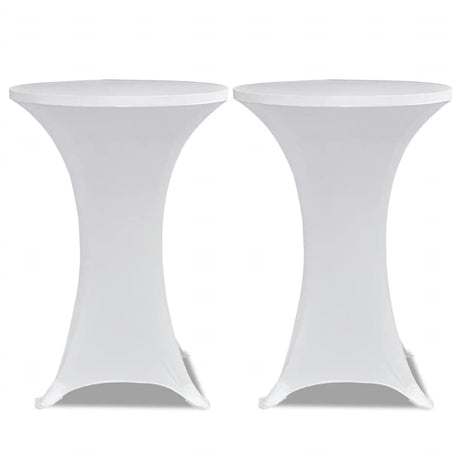 Vidaxl Table debout COUVERCE 4 ST STRAUT ø60 cm blanc