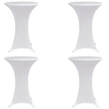 Vidaxl Table debout COUVERTURE 4 ST STRAUT ø80 cm blanc