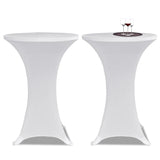 Vidaxl standing table cover 4 st stretch Ø80 cm white