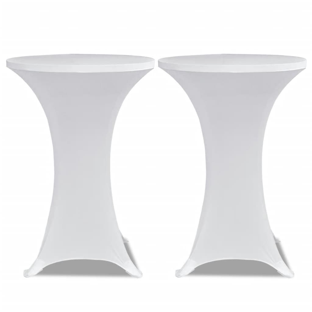 Vidaxl Standing Table Cover 4 St Stretch Ø80 cm White