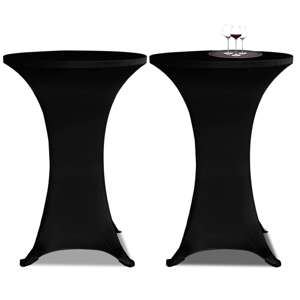 Vidaxl Stand Table Cover 4 St Stretch Ø80 cm černá