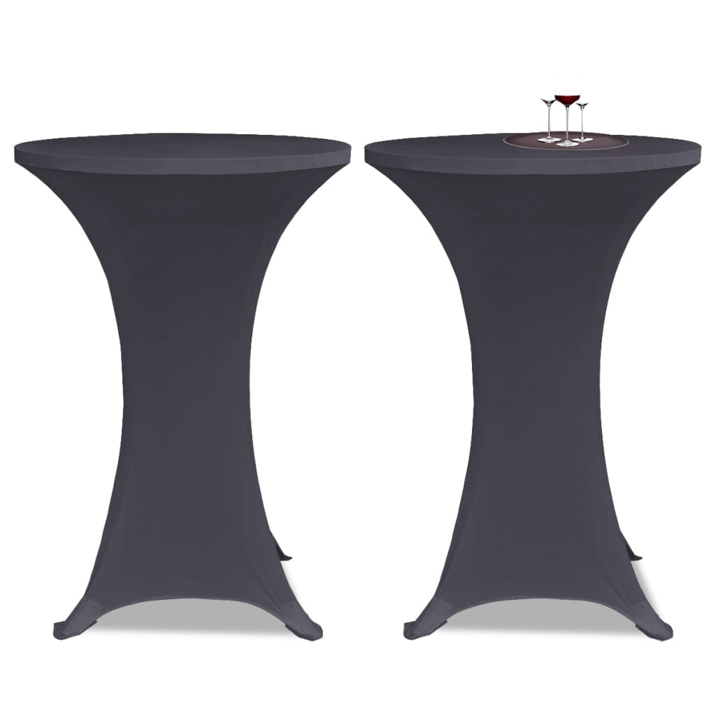 Vidaxl Table Cover Stretch 4 St 60 cm Anthracite