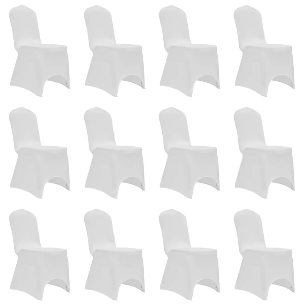 VidaXL Seat Covers Stretch 12 St White