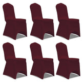 VidaXL Seat Covers Stretch 12 st burgundy red