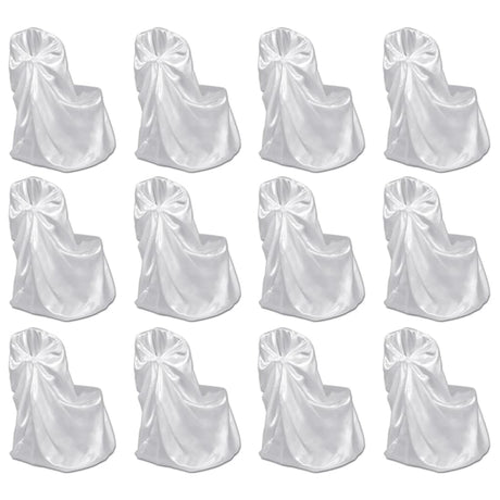 Couverture de chaise vidaxl pour le mariage 12 st blanc