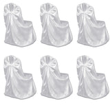 Couverture de chaise vidaxl pour le mariage 12 st blanc