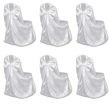 Couverture de chaise vidaxl pour le mariage 12 st blanc