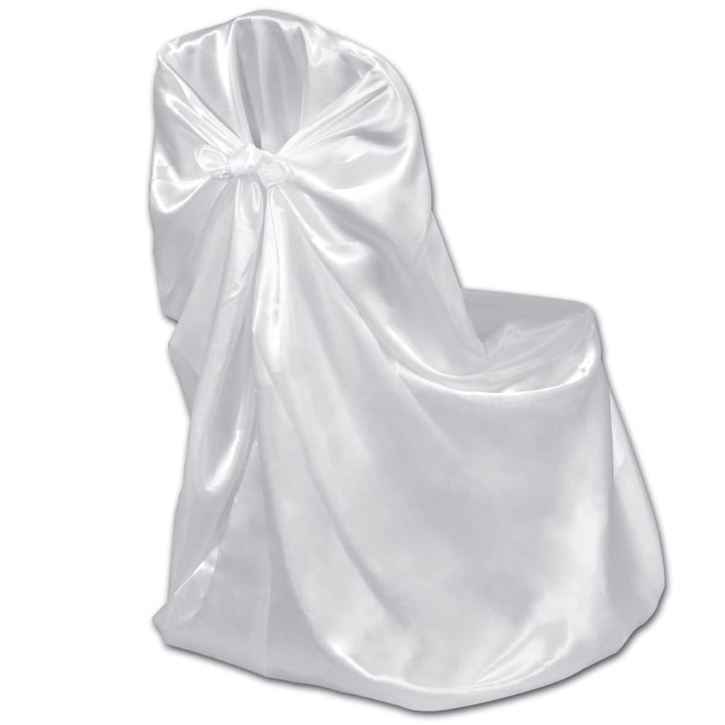 Couverture de chaise vidaxl pour le mariage 12 st blanc