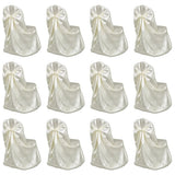Couverture de chaise Vidaxl pour le mariage 12 St Crème