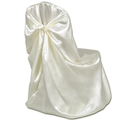 VidaXL housse de chaise pour mariage 12 pcs crème