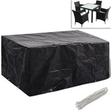 Vidaxl tuinmeubelhoezen poly rattan 2 st 4-persoons 180x140 cm