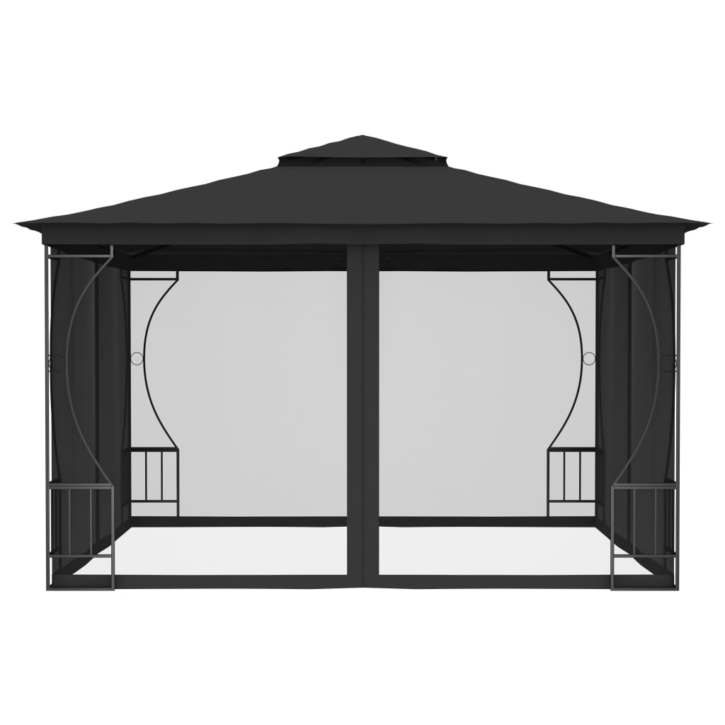 Arbor Vidaxl con redes 300x300x265 cm de antracita