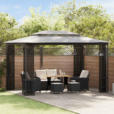 Arbor vidaxl avec filets 300x400x265 cm anthracite -colored