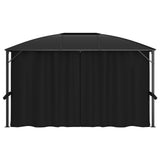 Vidaxl Arbor med gardiner 400x300x265 cm Anthracite