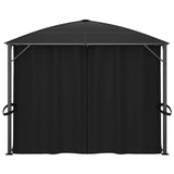 Vidaxl Arbor avec rideaux 400x300x265 cm anthracite