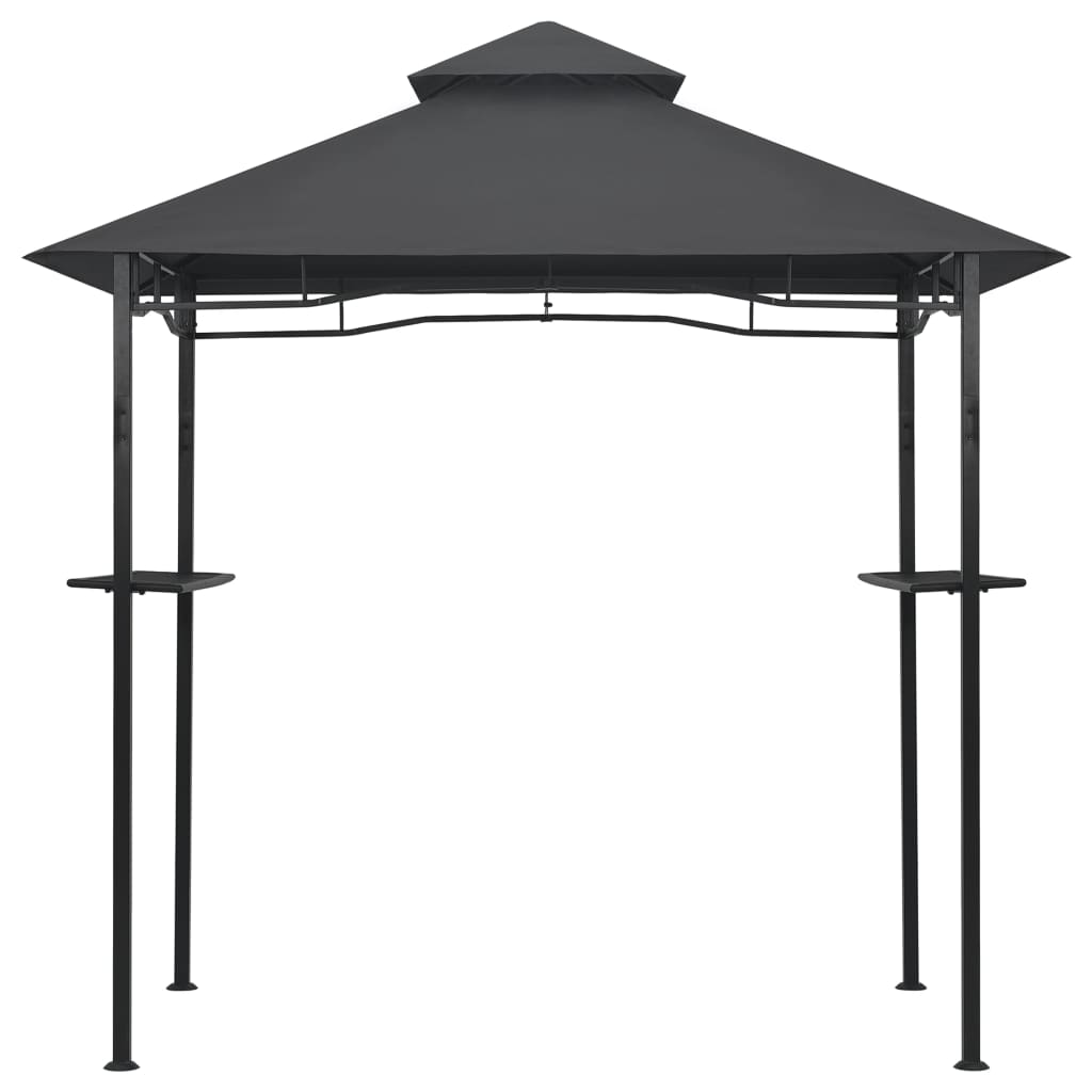 Vidaxl Barbecue Pavilion 240x150x255 cm stålantracit