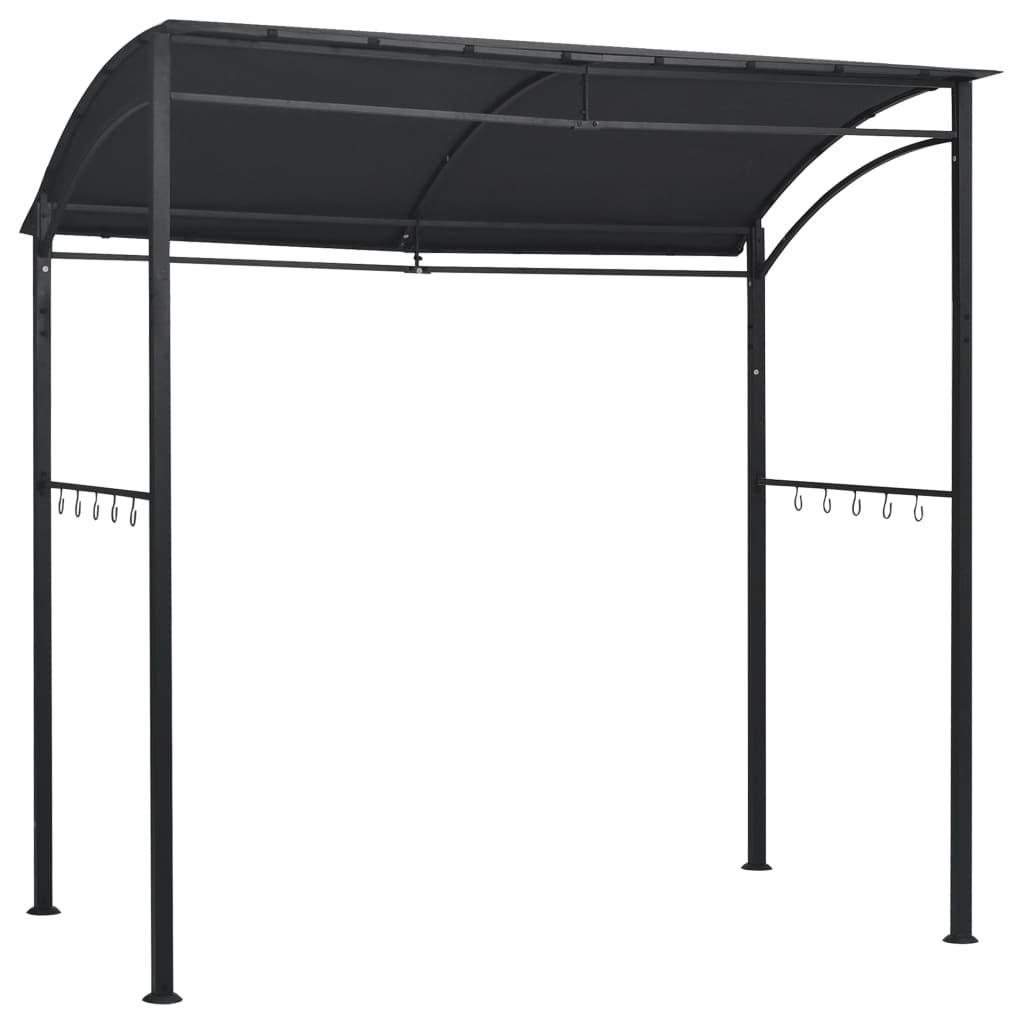 Vidaxl Barbecue Pavilion 215x150x220 cm stål Anthracite