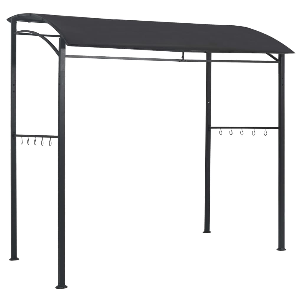 Vidaxl Barbecue Pavilion 215x150x220 cm stål Anthracite