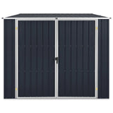 Vidaxl Garden Shed 195x198x159 cm galvanisert stål antracitt