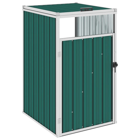 Vidaxx rangement poubelle 72x81x121 cm acier vert