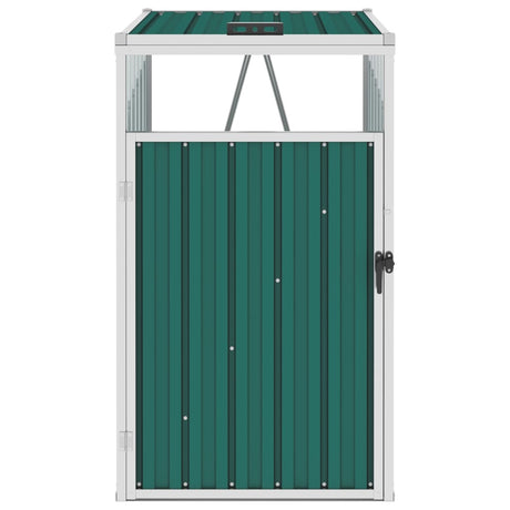 Vidaxx rangement poubelle 72x81x121 cm acier vert