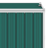 VidaXL waste bin storage triple 213x81x121 cm steel green