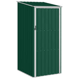 Vidaxl jardin hangar 87x98x159 cm en acier galvanisé vert