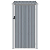 Vidaxl Garden Shed 87x98x159 cm galvaniseret stålgrå