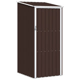Vidaxl jardin hangar 87x98x159 cm Brun en acier galvanisé