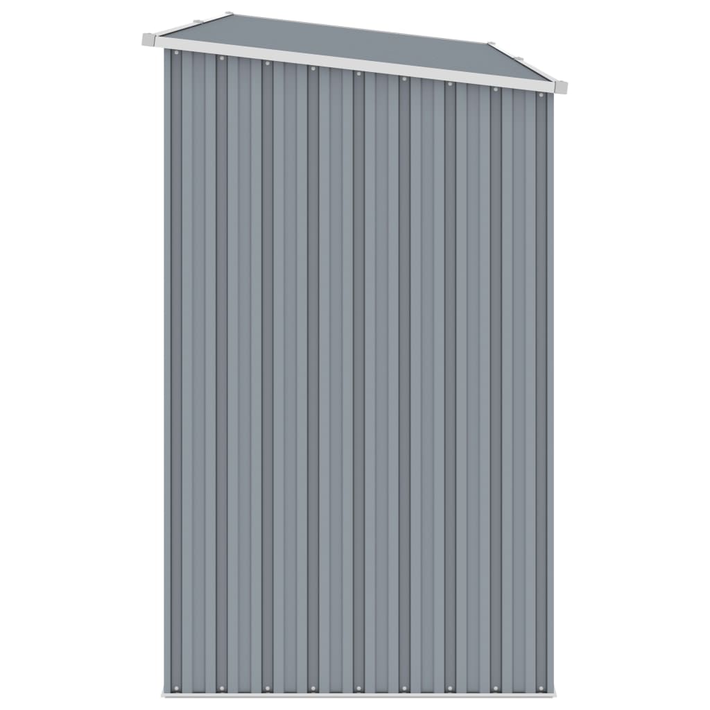 Bidaxl WAWOOD SHED 245x98x159 cm Galvanized Steel Grey