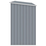 Vidaxl Sangle de bois de chauffage 245x98x159 cm Gray en acier galvanisé