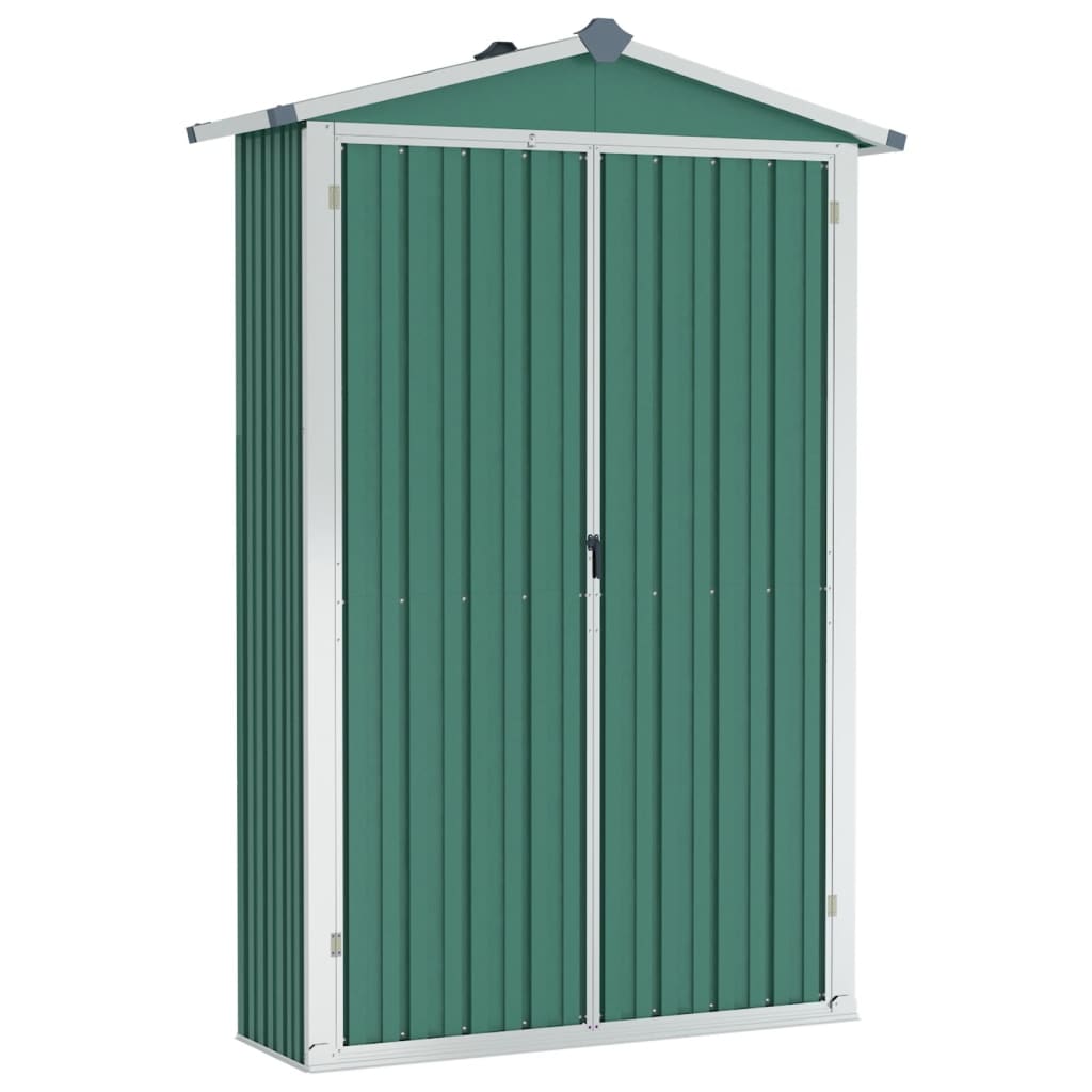 Vidaxl tuinschuur 116x45x175 cm gegalvaniseerd staal groen