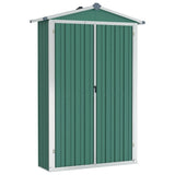 Vidaxl Garden Shed 116x45x175 cm galvanisert stålgrønn