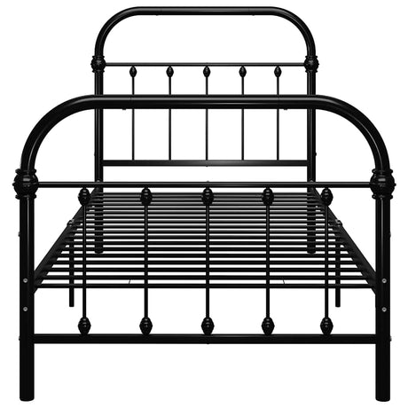 Vidaxl bedframe metaal zwart 100x200 cm