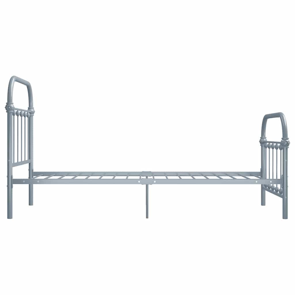 Vidaxl bedframe metaal grijs 100x200 cm