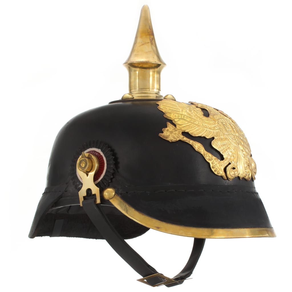 Vidaxl PickelHaube Réplique germanique Larp Steel Black