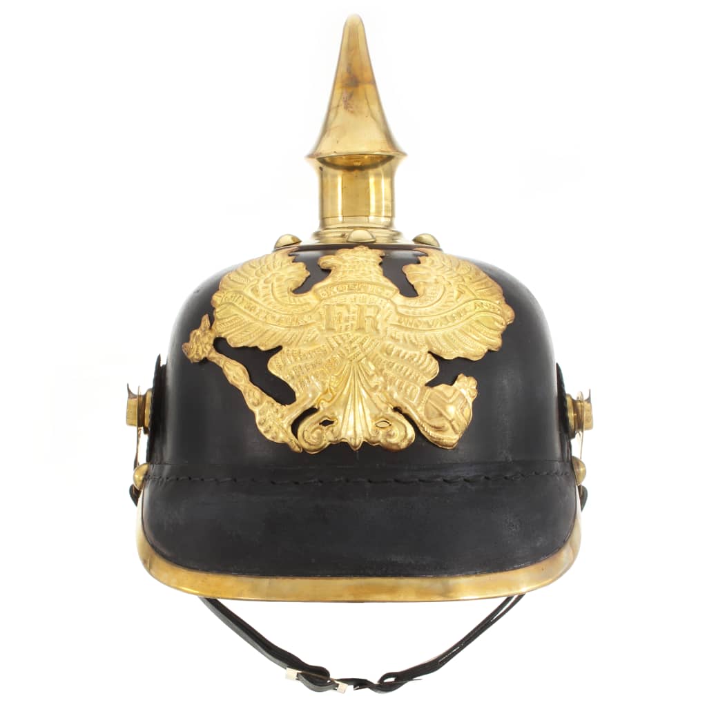 Vidaxl pickelhaube germaans replica larp staal zwart