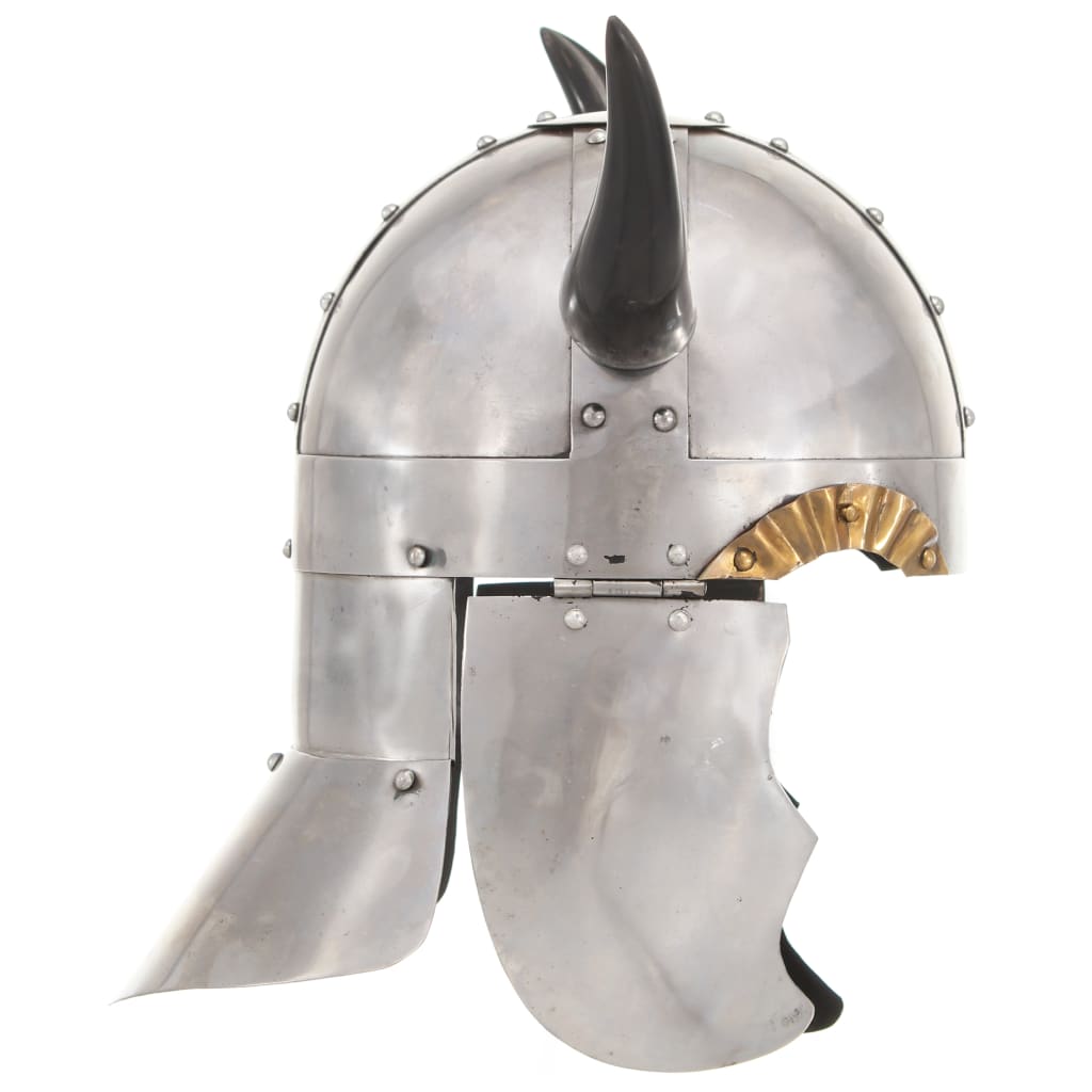 Vidaxl Viking Helma Fantasy Larp Steel Silver Colored