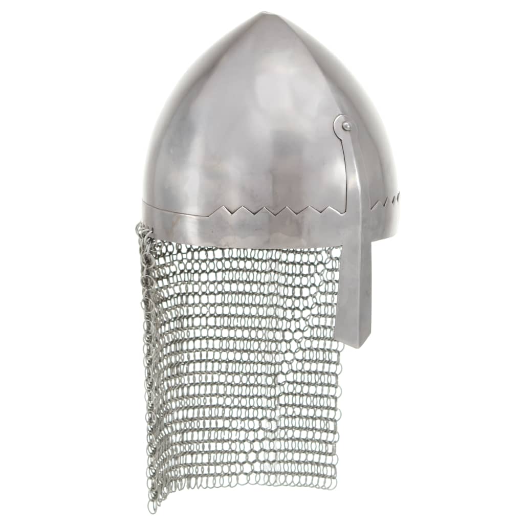 VidaXL casque de chevalier réplique GN acier couleur argent