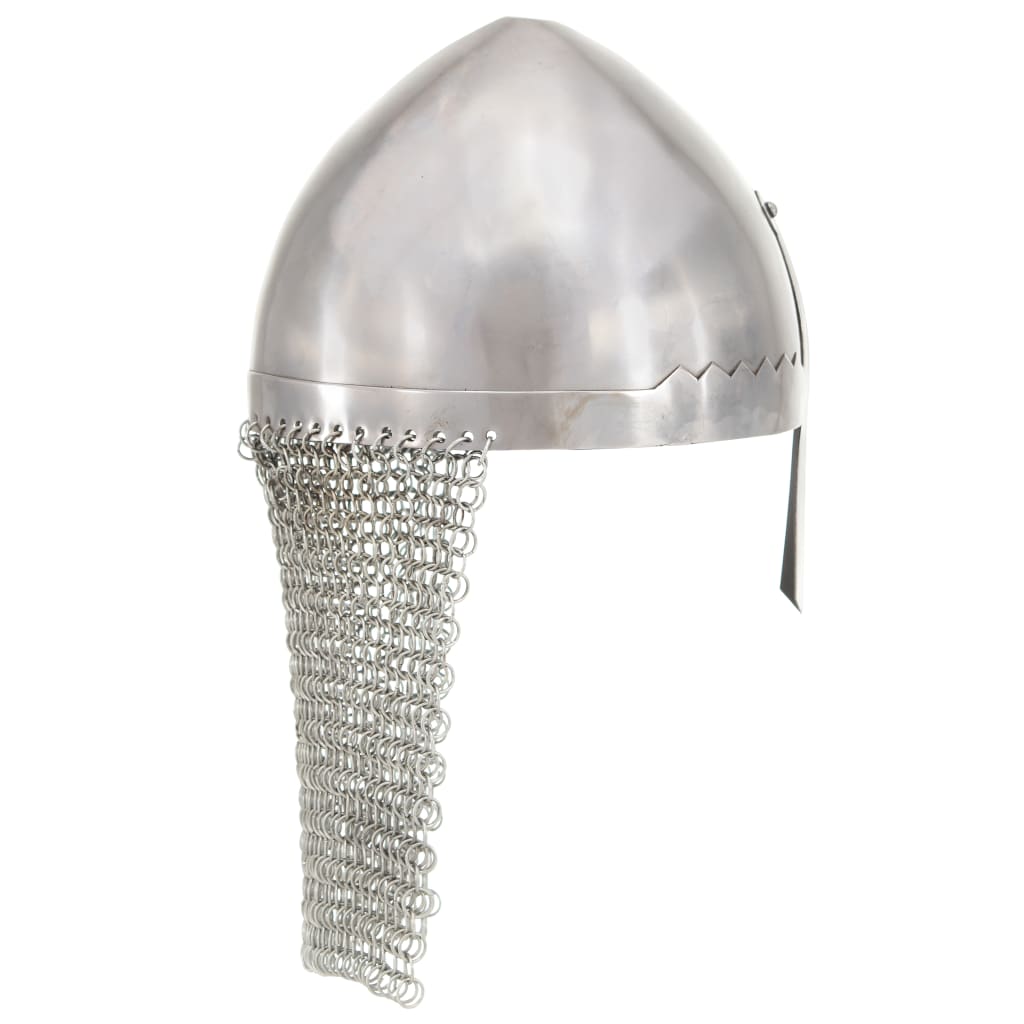 VidaXL casque de chevalier réplique GN acier couleur argent