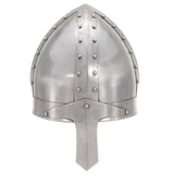 Vidaxl Ridderhelm Medieval Replik Larp Stahl Silberfarbe