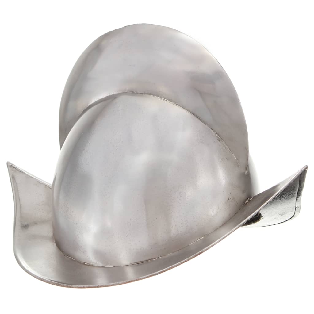 Vidaxl Ridderhelm Medieval Replica Larp Steel Silver colored