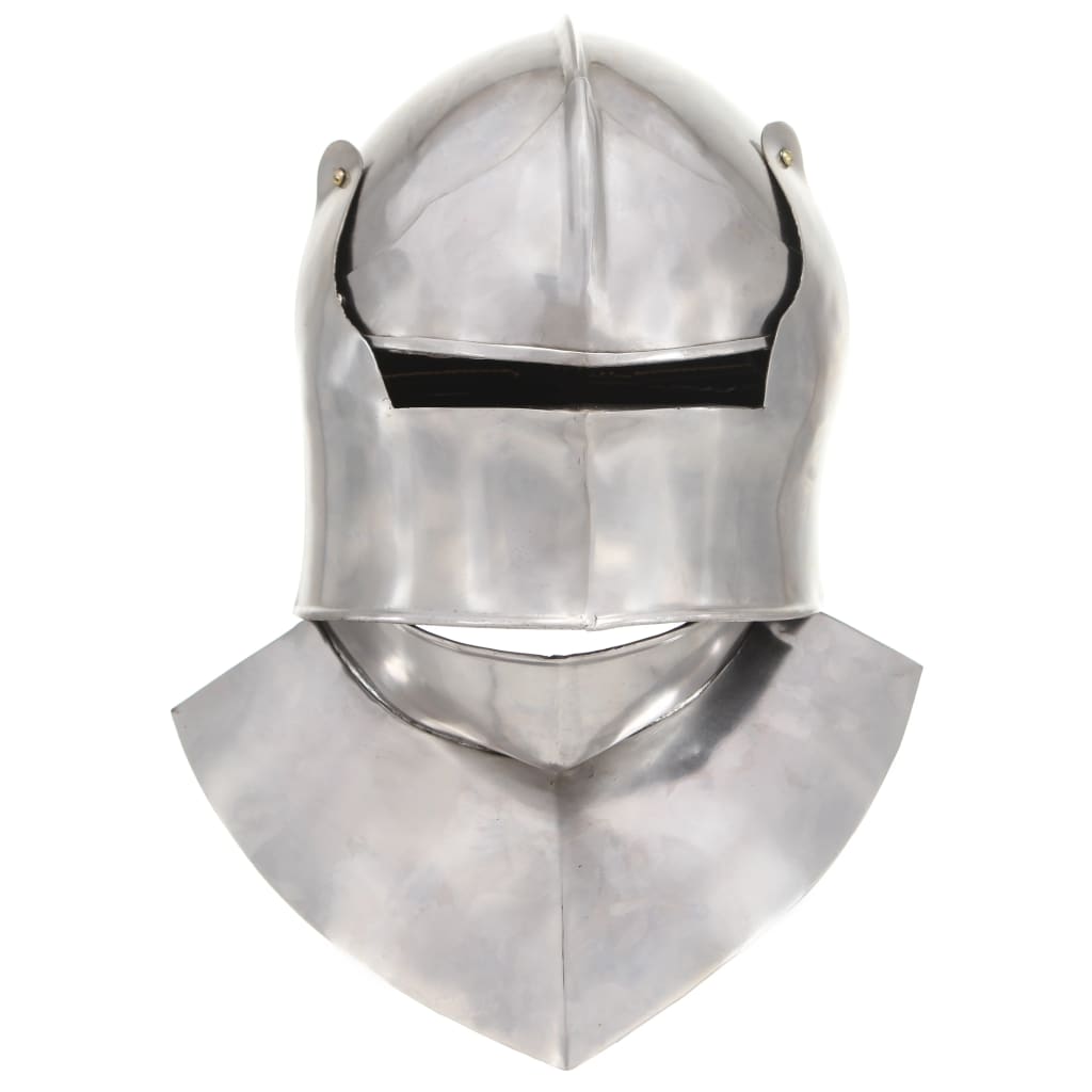 Vidaxl Ridderhelm Medieval Replica Larp Steel Srebrny kolor