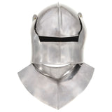 Vidaxl Ridderhelm Medieval Replica Larp Steel Silver colored