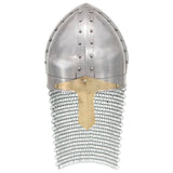 Vidaxl Crusader Casque Replica Larp Steel Silver Colored