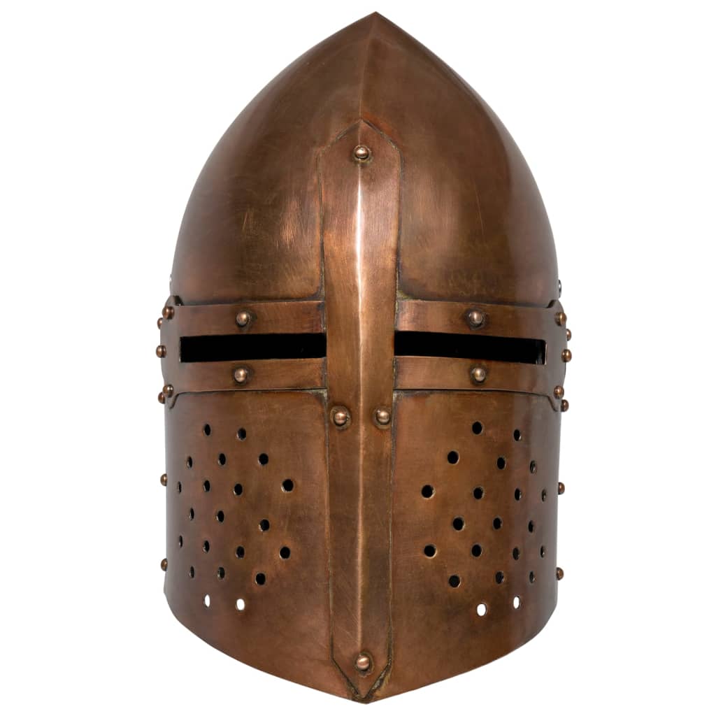 Vidaxl Ridderhelm Středověká replika repliky larp staal Copper -Colored