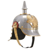 Vidaxl Pickelhaube Germanic Replica Larp Steel Silver colored