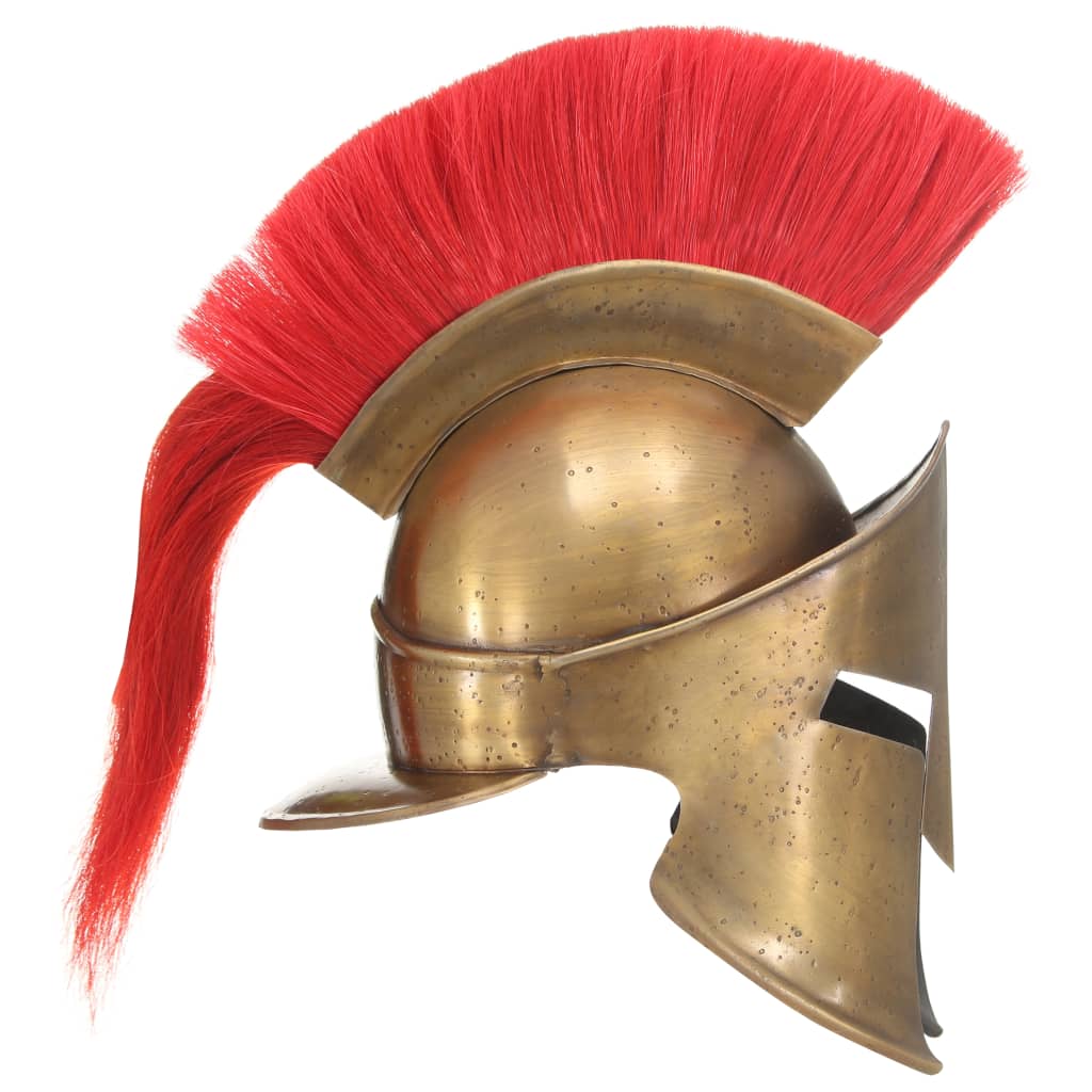 Vidaxl Soldatenhelm Greek Replica Larp Steel Brass -Colored