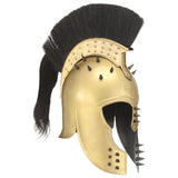 Vidaxl Soldatenhelm Greek Replica Larp Steel Brass -farvet